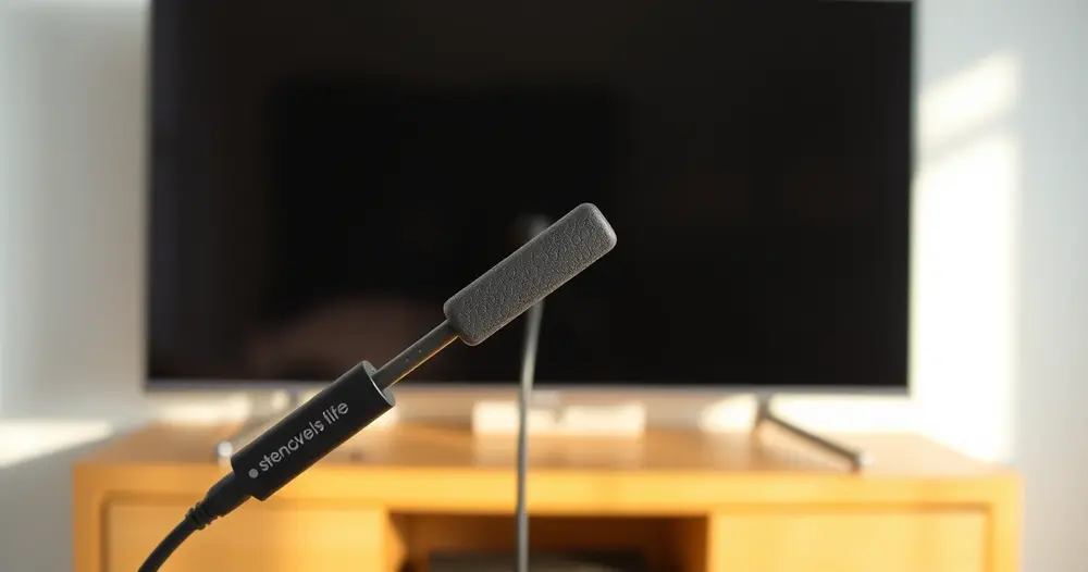 aparelho de streaming em formato de pendrive conectado na televisão