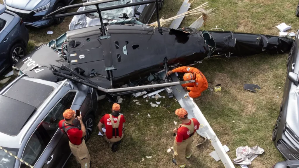 Colisão de helicópteros no Rio: voo visual e mortes