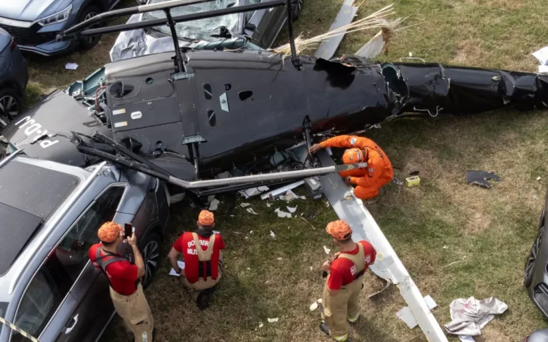 Colisão de helicópteros no Rio: voo visual e mortes