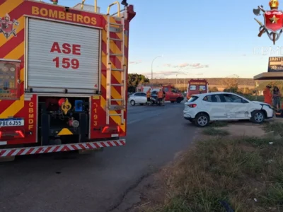 Acidente na DF-230 deixa dois feridos em Planaltina