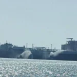 Drones atingem navio dos EUA em terminal de gás no Egito